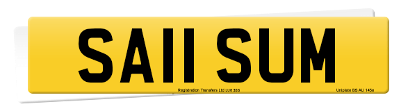 Registration number SA11 SUM